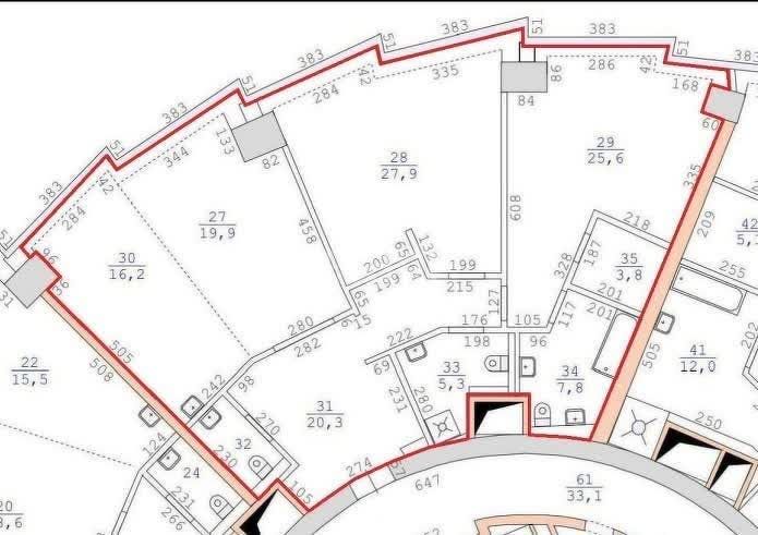 2-комн. апартаменты, 129.5 м2, 35/52 этаж