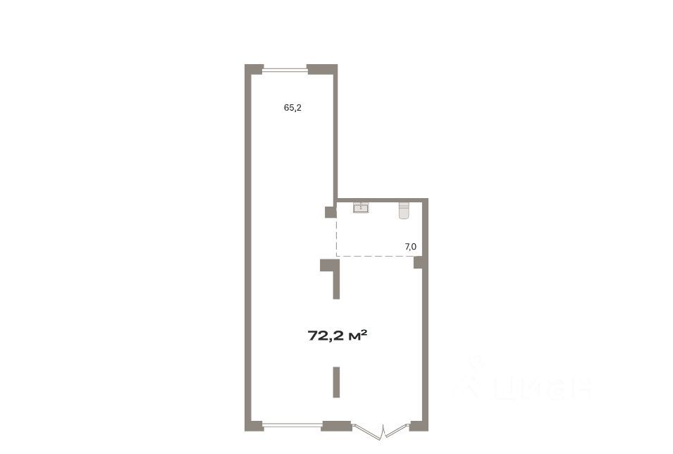 ПСН, 72.2 м², 1/8 этаж