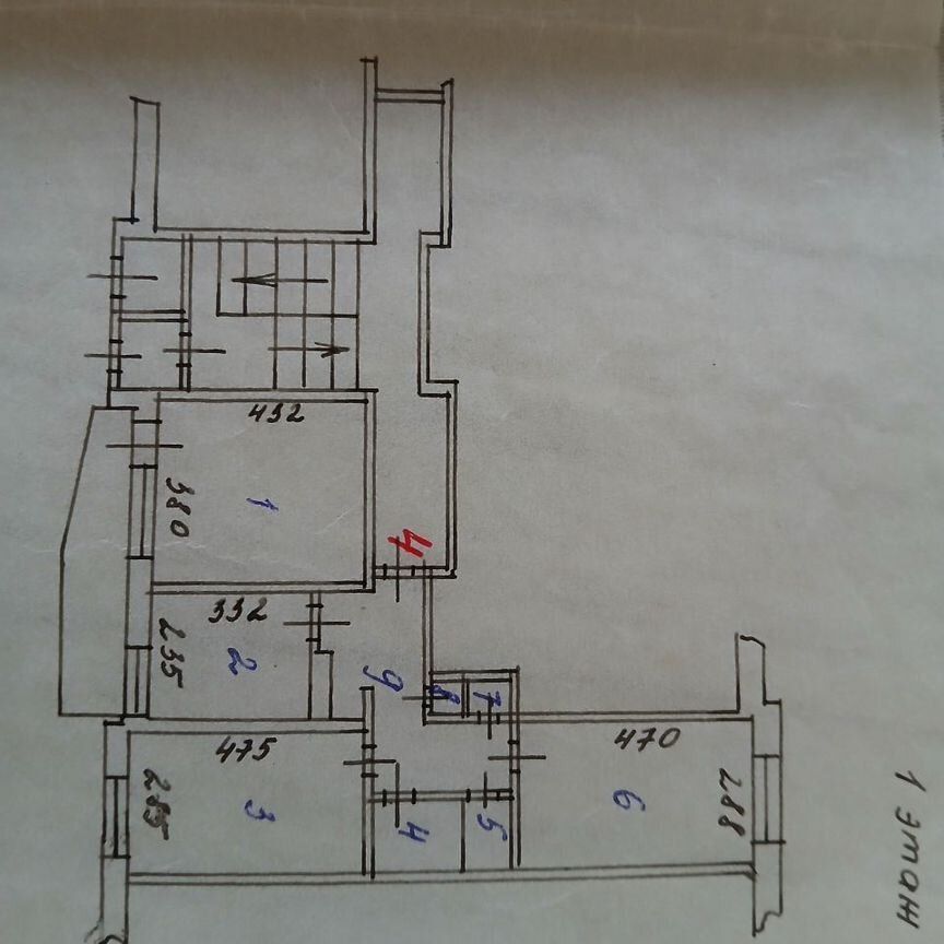 3-комн., 64.4 м², 1/5 этаж