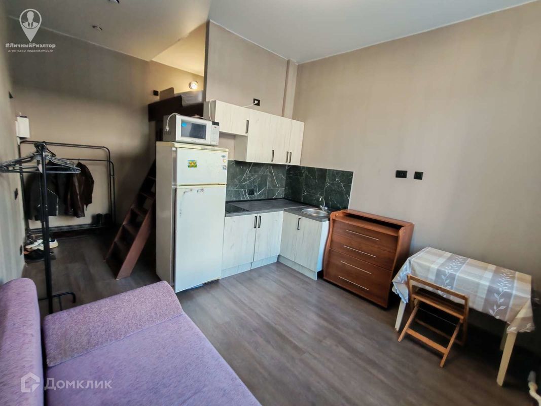 Студия, 18.6 м², 1/6 этаж