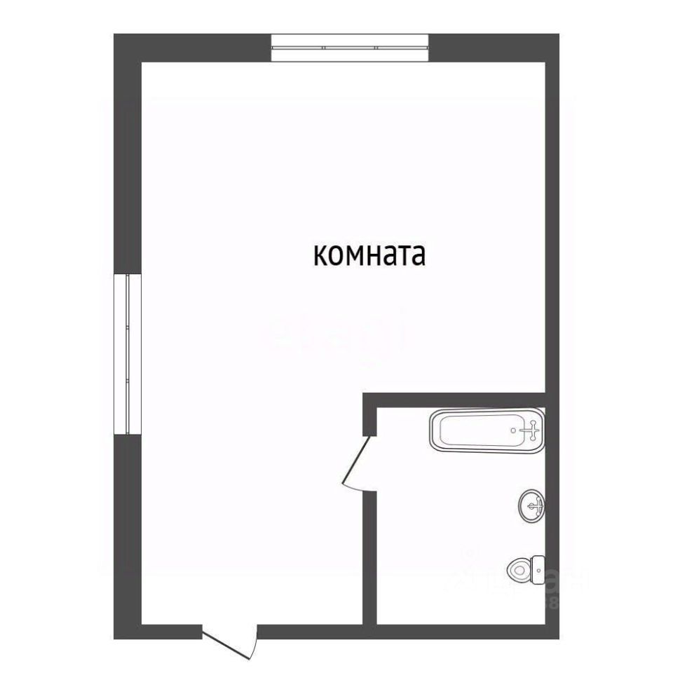 Студия, 9 м², 2/5 этаж