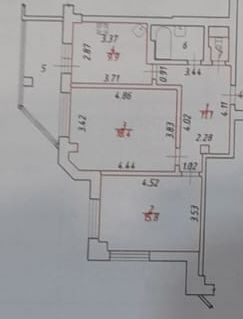 2-комн., 67 м², 9/22 этаж