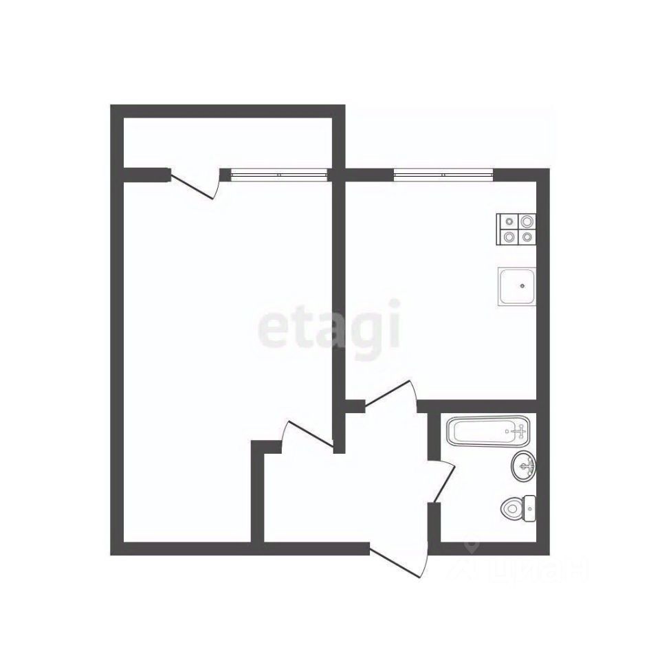 1-комн., 32.5 м², 5/5 этаж