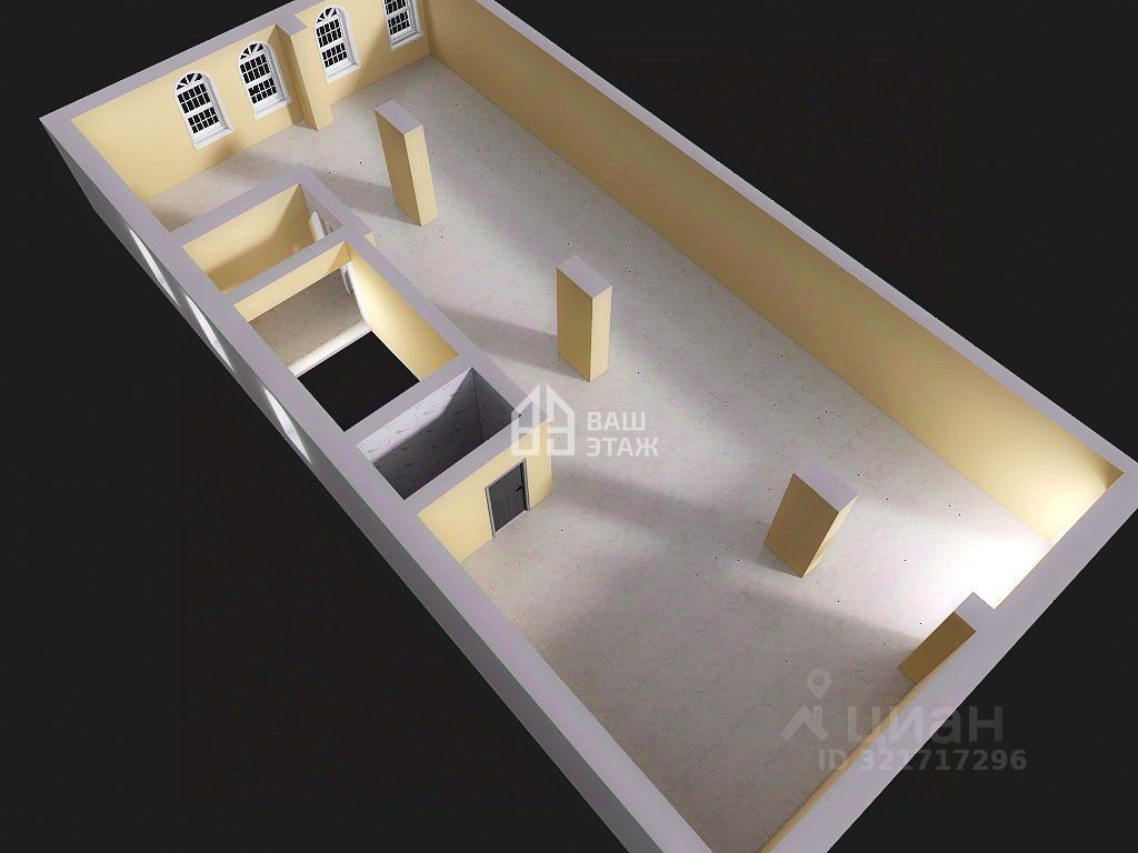 ПСН, 45 м², 2/3 этаж