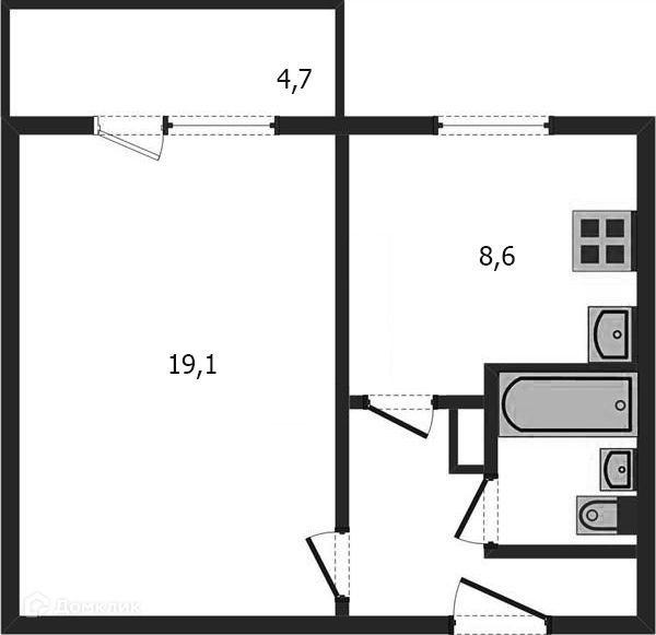1-комн., 41.8 м², 6/10 этаж