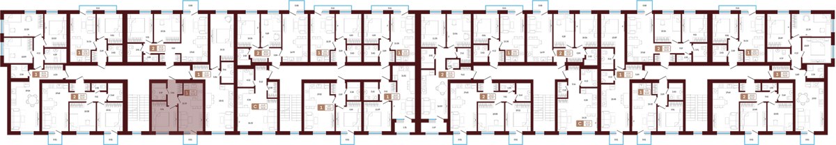 1-комн., 32.88 м², 2/3 этаж