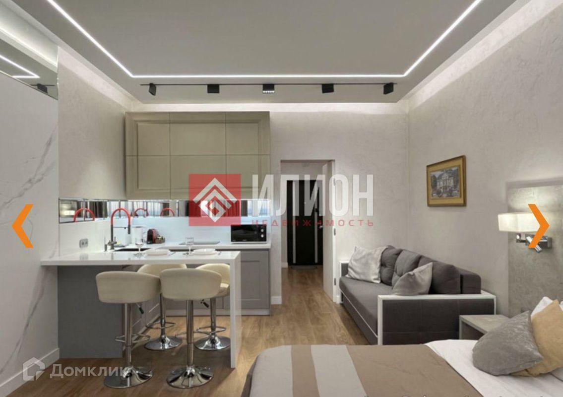 Студия, 44.1 м², 8/10 этаж