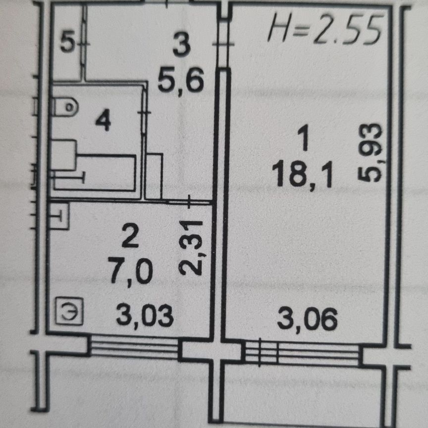 1-комн., 34 м², 8/9 этаж