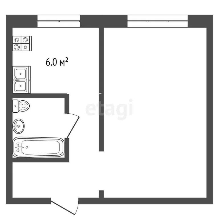 1-комн., 35 м², 5/5 этаж