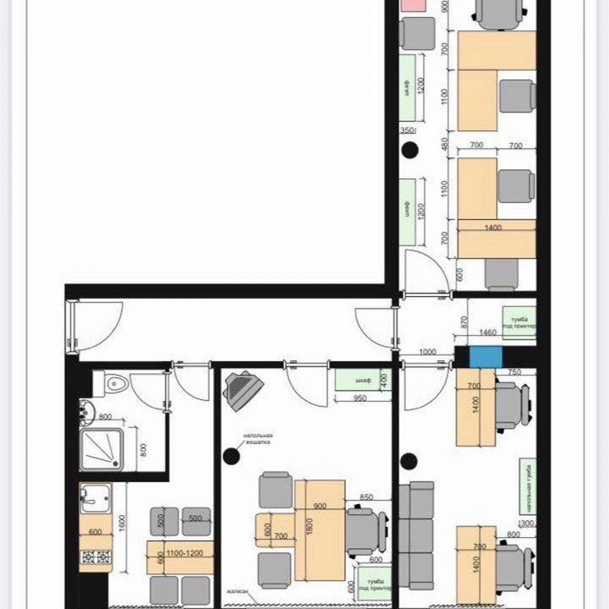 3-комн., 59 м², 1/5 этаж