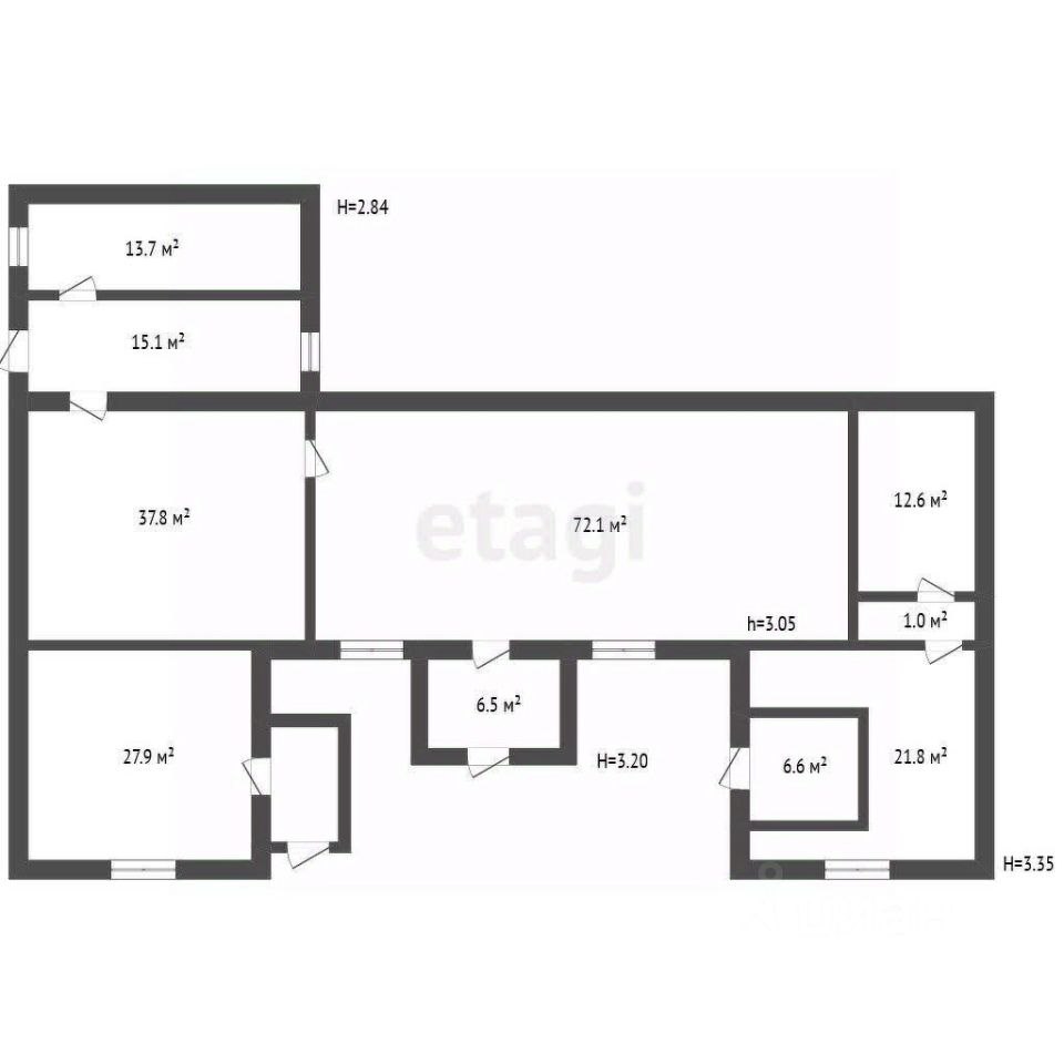 Дом, 202.3 м², 6 соток