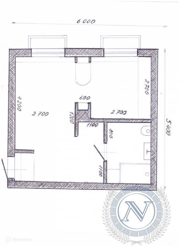 Студия, 31.5 м², 1/6 этаж