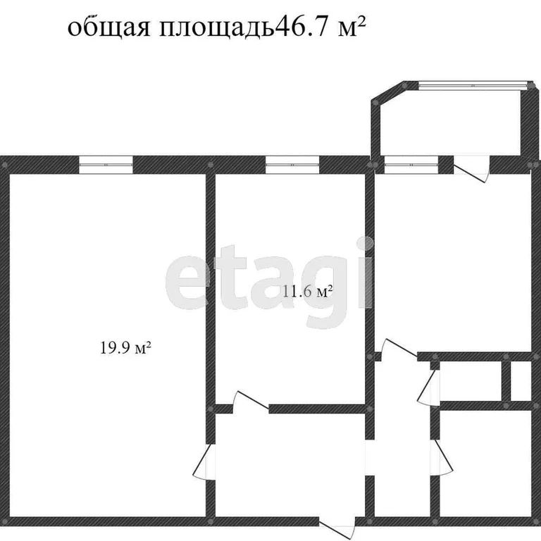 2-комн., 51 м², 5/5 этаж