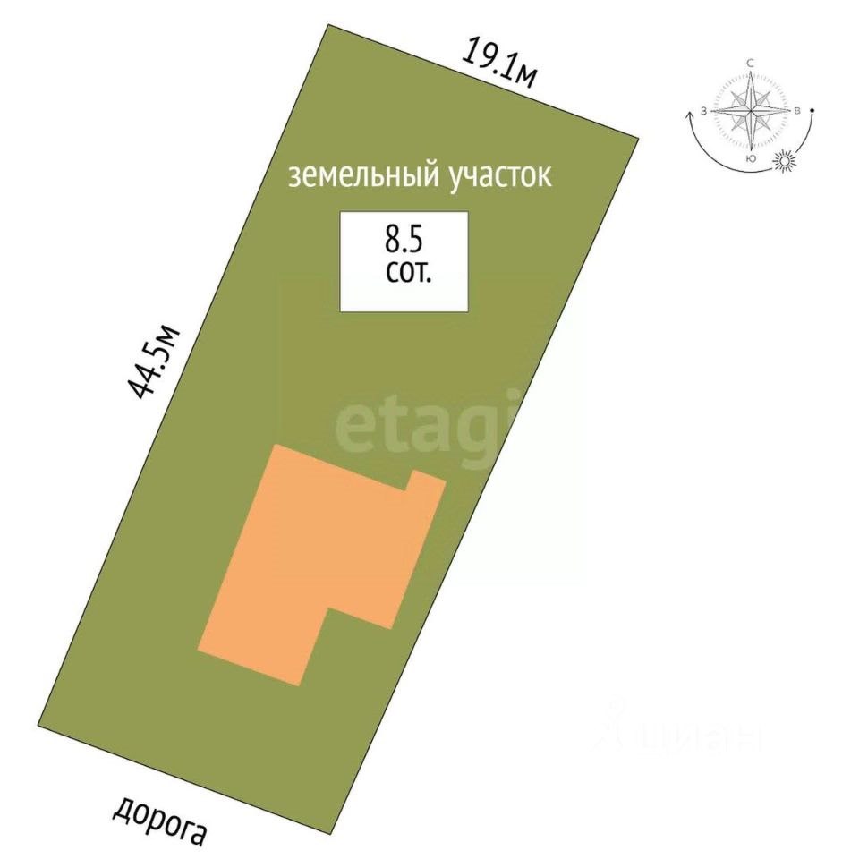 Дом, 70 м², 8.5 соток