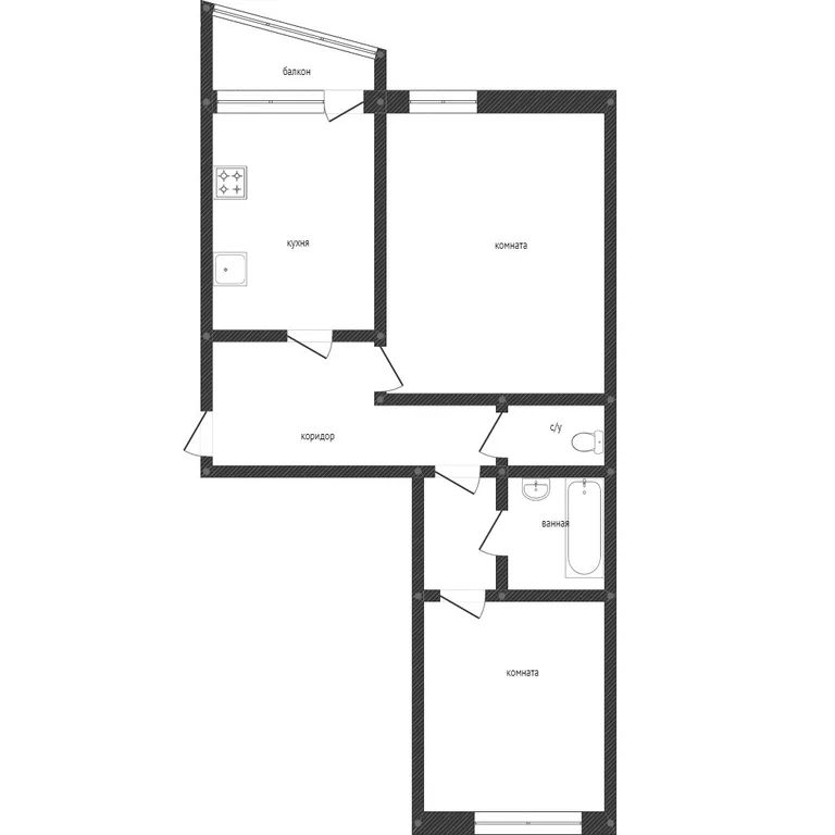 2-комн., 56.4 м², 7/9 этаж