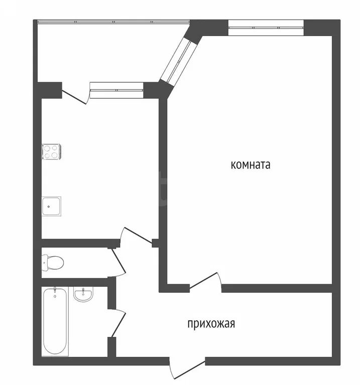 1-комн., 38.7 м², 9/9 этаж