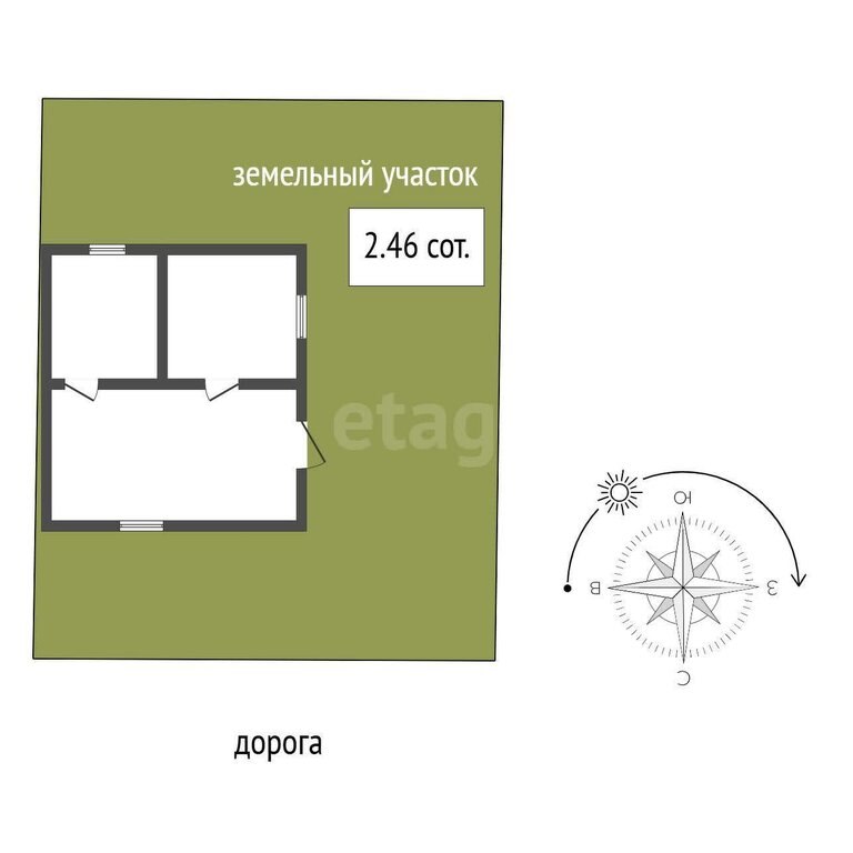Дом, 27.3 м², 2.46 сотки