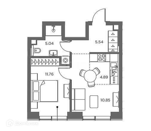 1-комн., 37.78 м², 21/49 этаж