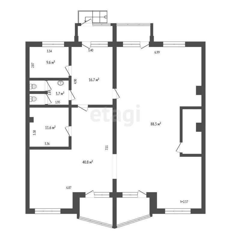 Офис, 173.1 м², 1/4 этаж