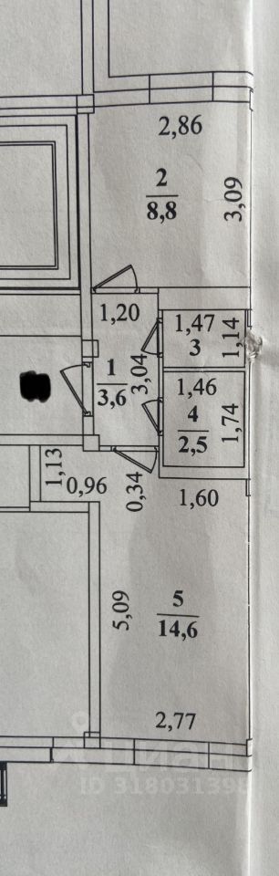 1-комн., 31.2 м², 1/7 этаж