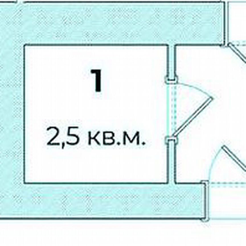 Студия, 10 м², 2/8 этаж