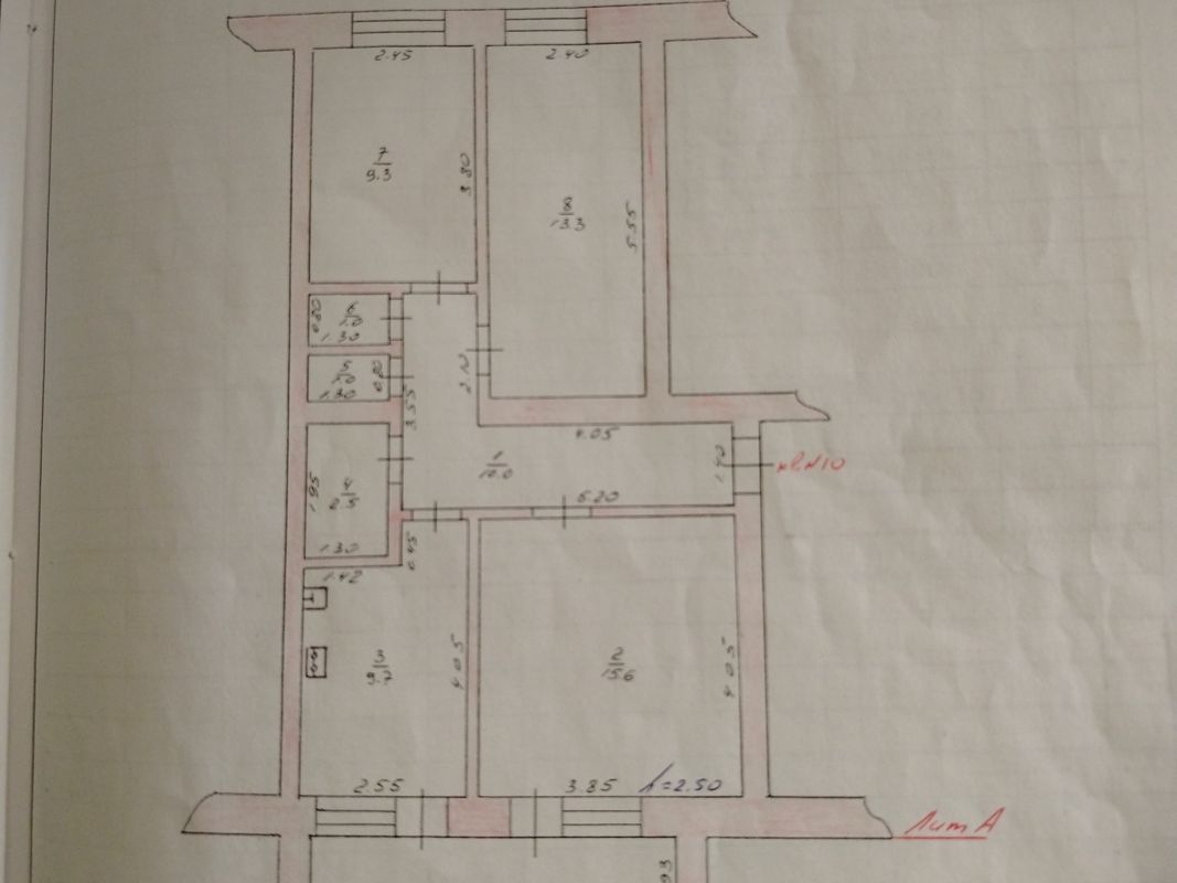 3-комн., 62.4 м², 1/3 этаж