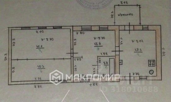 Дом, 54.5 м², 13.8 соток