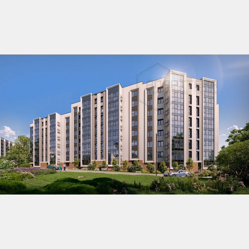 3-комн. квартира, 82 м2, 2/8 этаж