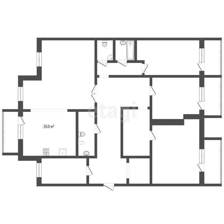 4-комн., 187.4 м², 3/9 этаж