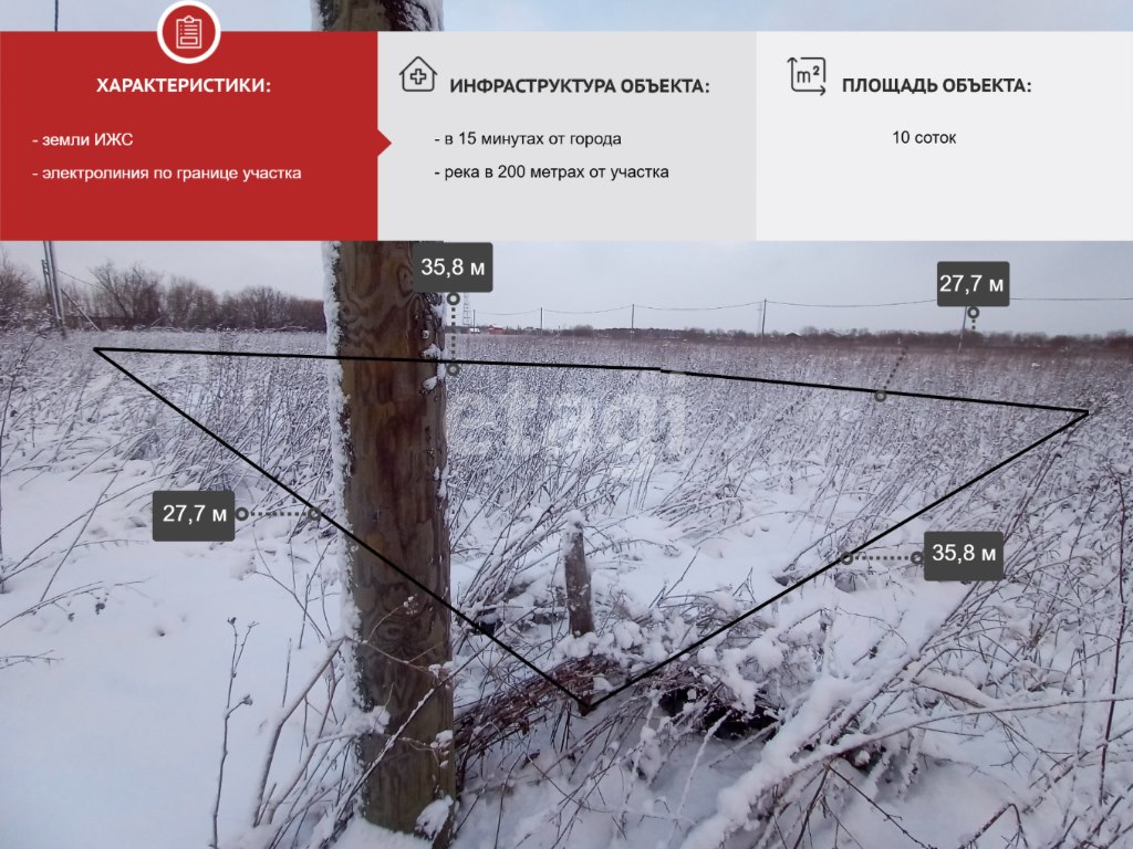 Продажа участка, 10 соток