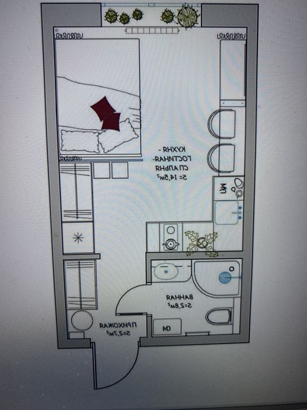 Студия, 24.5 м², 5/15 этаж