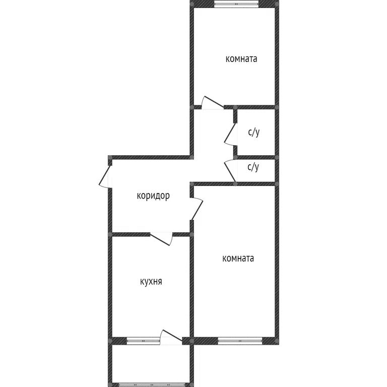 2-комн., 56 м², 1/5 этаж