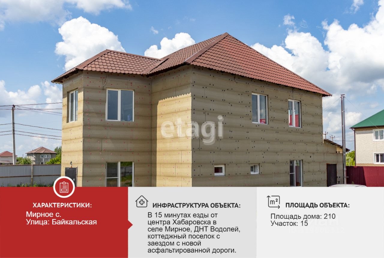 Дом, 210 м², 15 соток