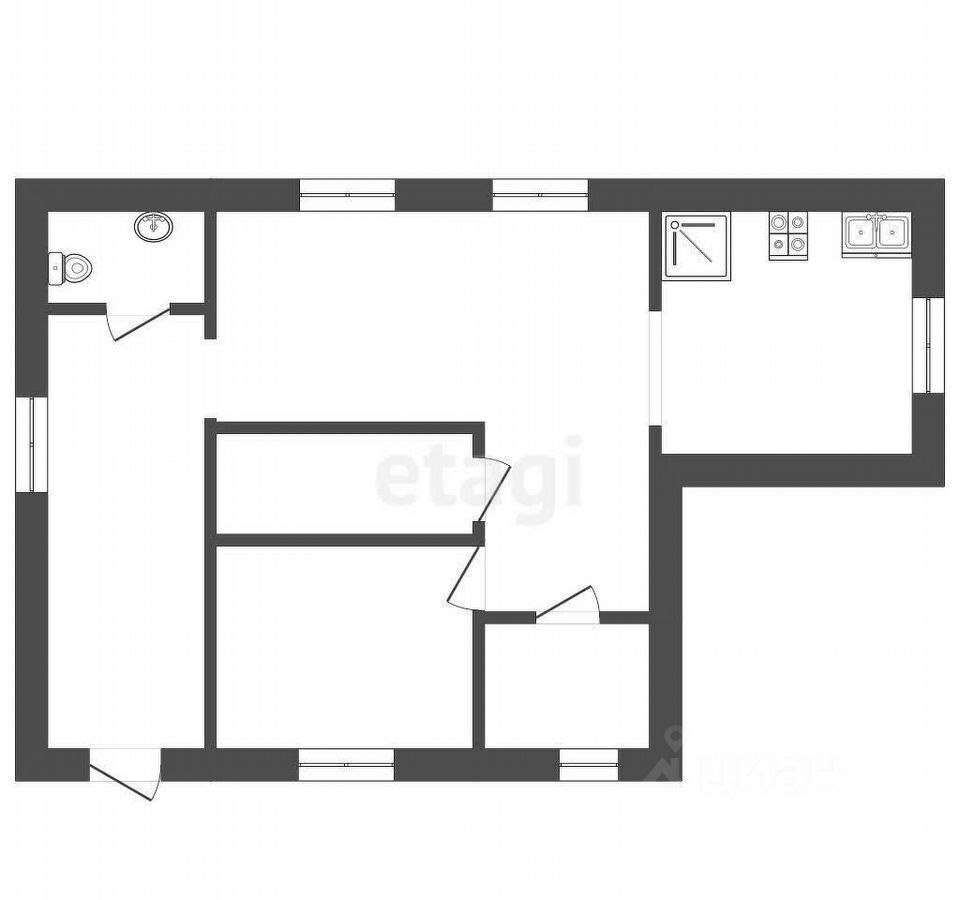 Дом, 58 м², 12 соток
