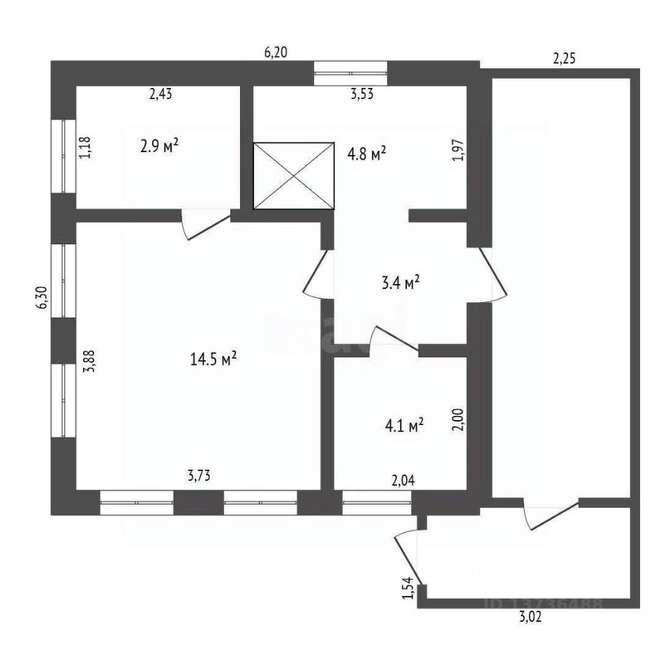Дом, 29.7 м², 9.49 соток