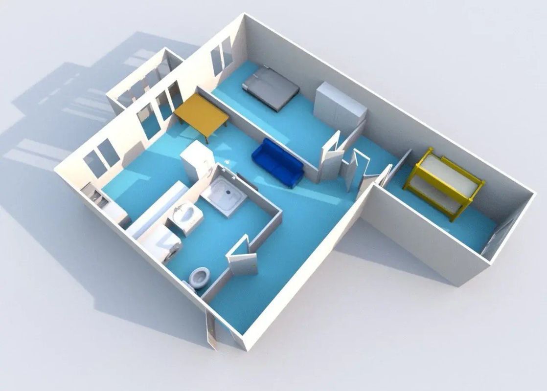 3-комн., 55.8 м², 3/5 этаж