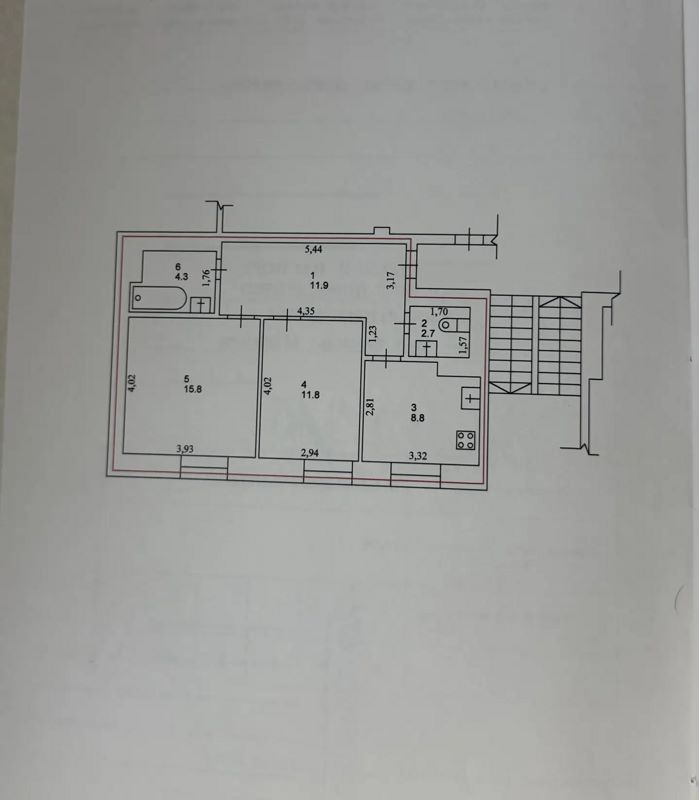 2-комн., 55.3 м², 1/7 этаж