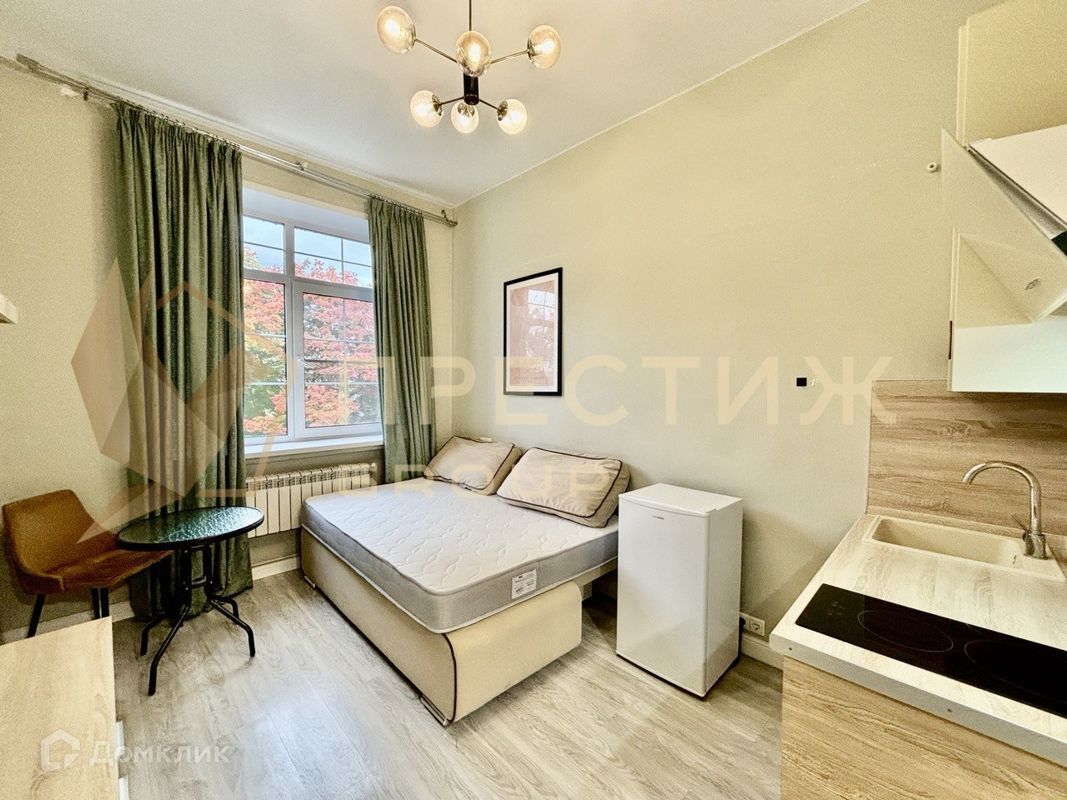 Студия, 16 м², 4/6 этаж