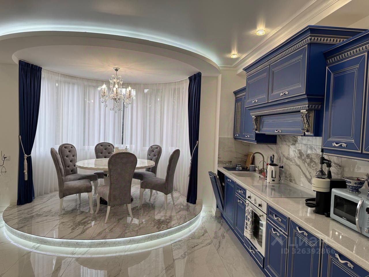 3-комн. квартира, 104 м2, 1/12 этаж