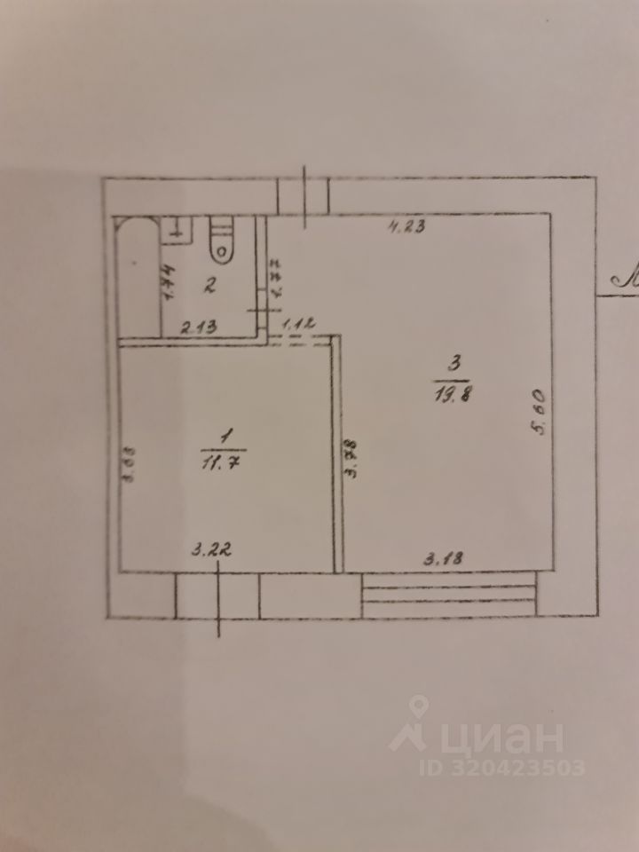 ПСН, 35 м², 1/9 этаж