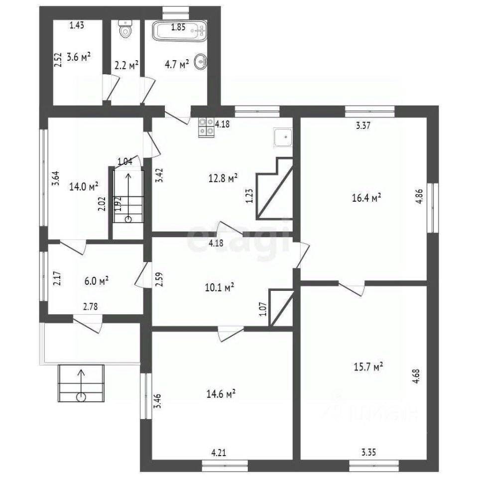 Дом, 69.6 м², 9 соток