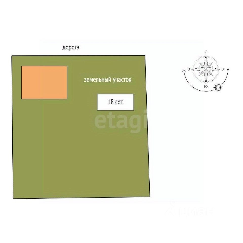 Дом, 40.5 м², 18 соток