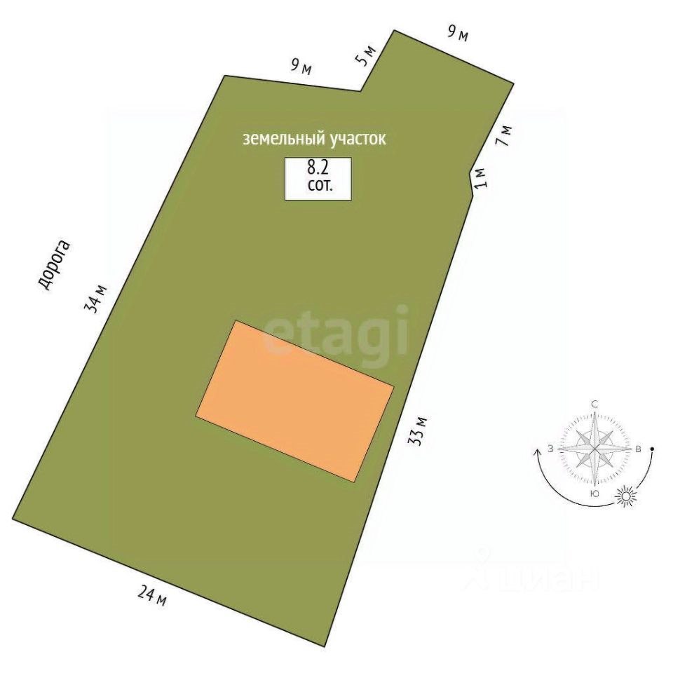 Дом, 85 м², 8.22 соток