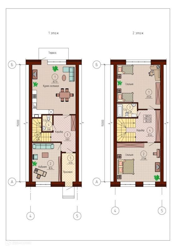 3-комн. квартира, 120.2 м2, 1/2 этаж