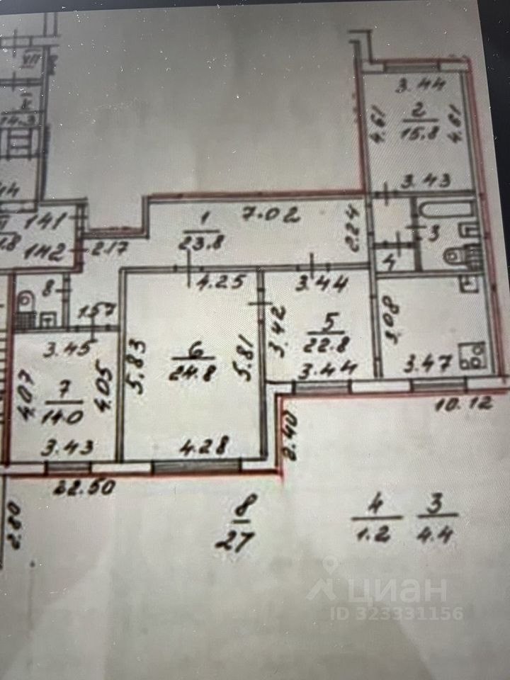 4-комн., 109 м², 1/10 этаж