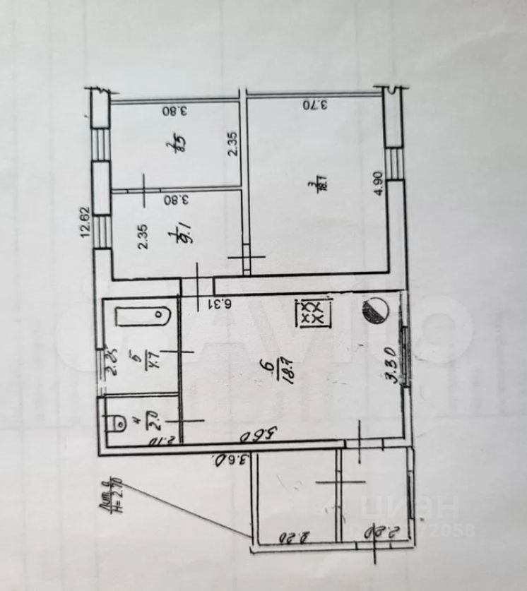 1-этажный дом, 61 м², 4 сотки
