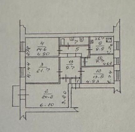 4-комн., 112.6 м², 2/3 этаж