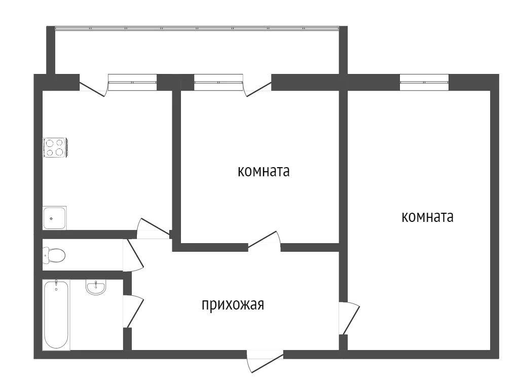 2-комн., 49.2 м², 9/9 этаж