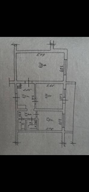 2-комн., 49 м², 4/4 этаж
