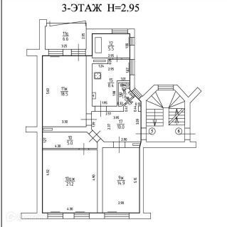 85.1 м², 3/4 этаж